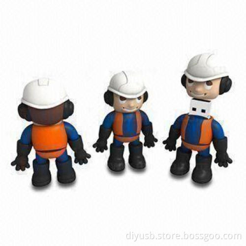 USB Flash Drives in Worker Shape, Customized Designs are Welcome